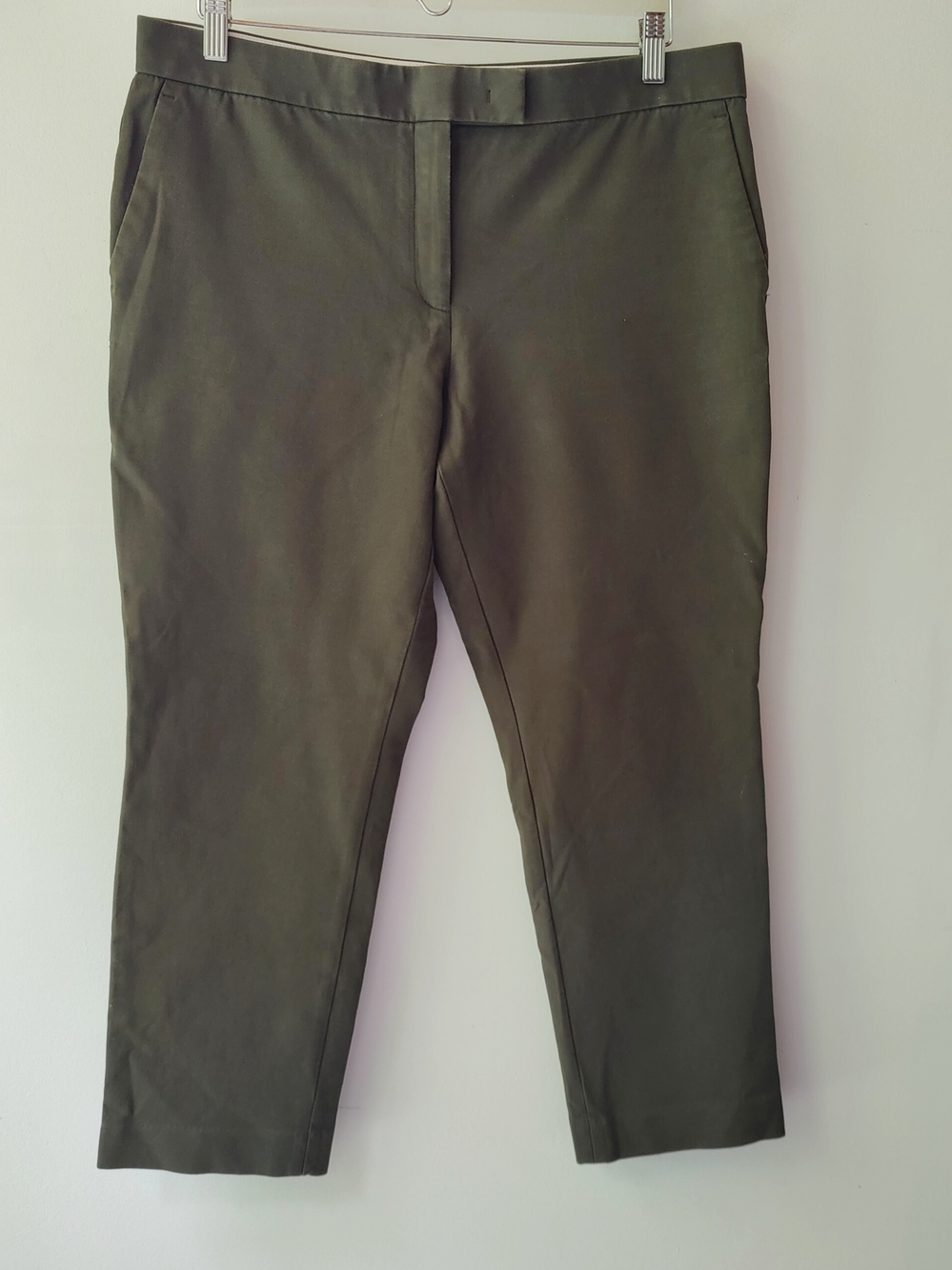 Ann Taylor Olive Cropped Pants 12